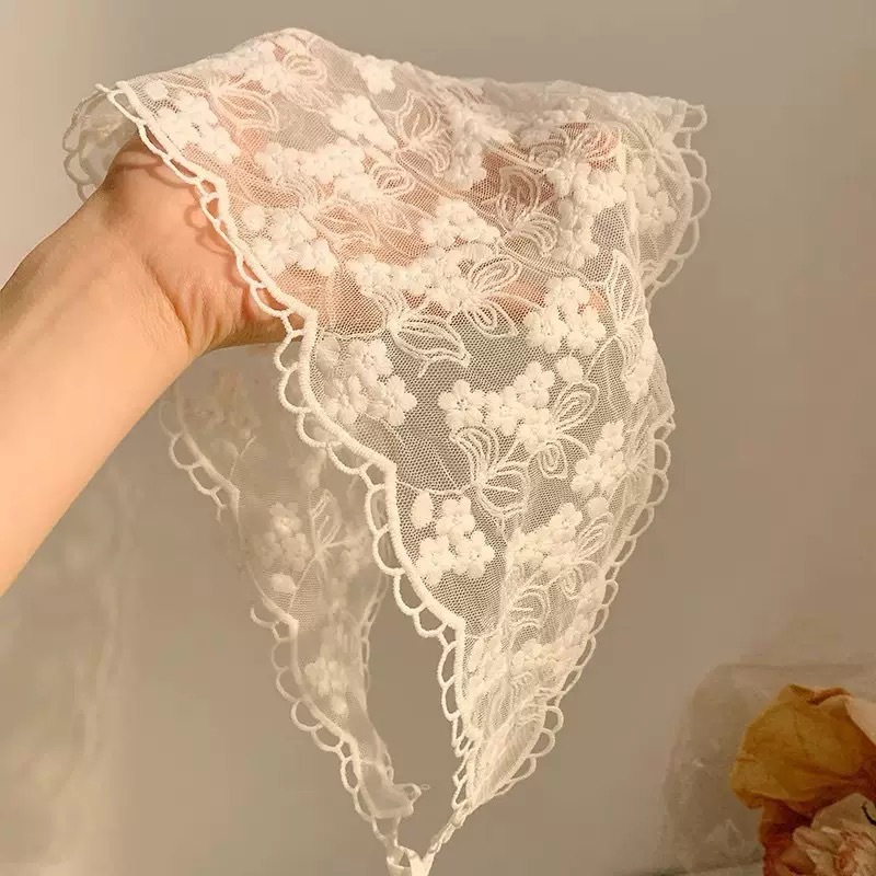 Useful Tech Accessories - Multi funcional triângulo cachecol creme cor
