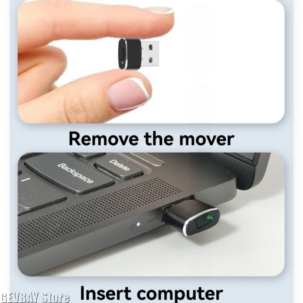Tech Accessories Pc - Mini Mouse USB Jiggler Indetectável com