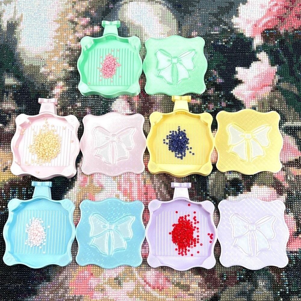 Useful Tech Accessories - Diy artesanato pintura diamante bowknot bandeja