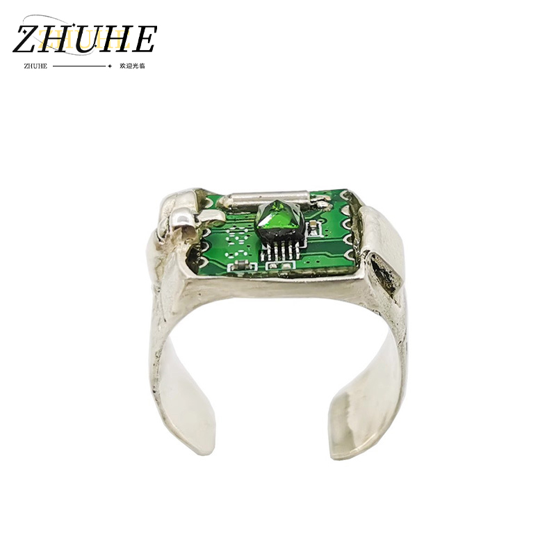 Anel de Joia Retrô com PCB par - Tech Accessories Industry avaliação e preço