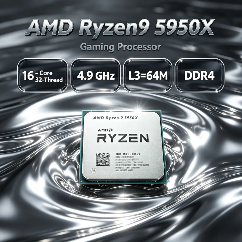 AMD Ryzen 9 5950X DDR4 3.4 GHz - Amd Cpu Ryzen 9 avaliação e preço
