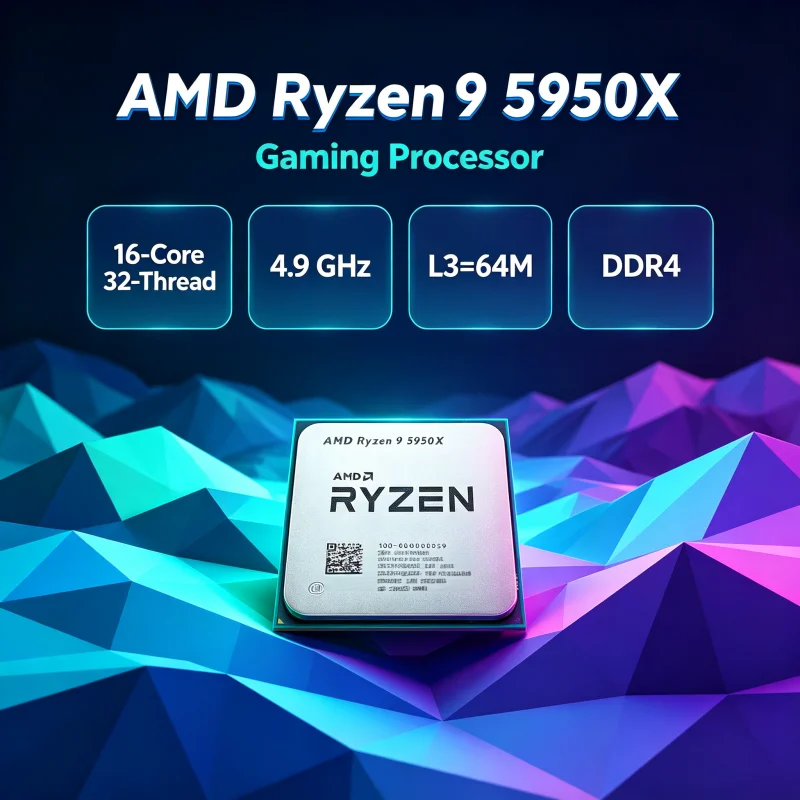 CPU para jogos AMD Ryzen 9 595 - Amd Cpu Ryzen 9 avaliação e preço
