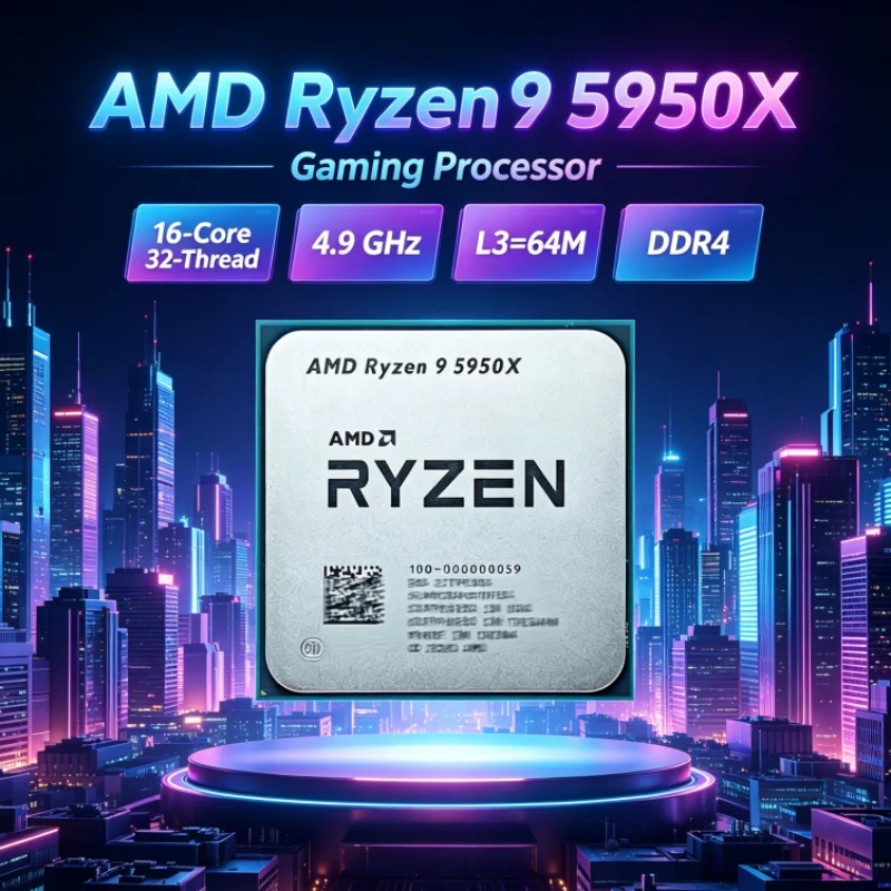 AMD Ryzen 9 5950X 105W CPU par - Amd Cpu Ryzen 9 avaliação e preço